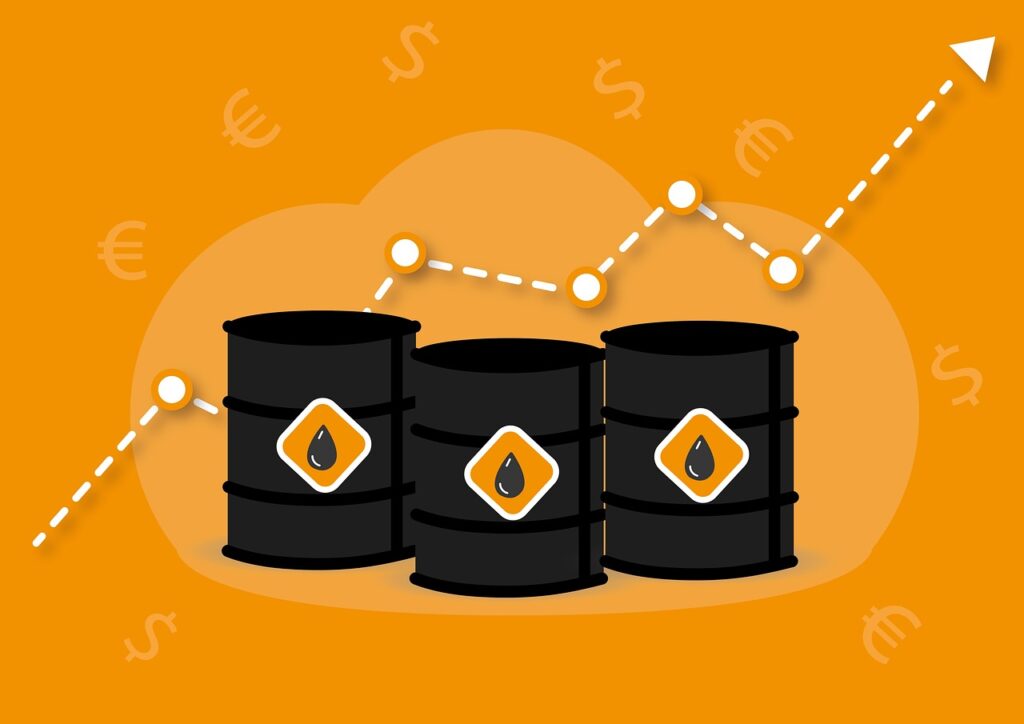 Visual representation of the economic fallout following the Trump ultimatum, showing the simultaneous spike in gold as a safe-haven asset and crude oil due to the potential closure of the Strait of Hormuz. Oil price going up representing the global market reaction to the Trump ultimatum against Iran.