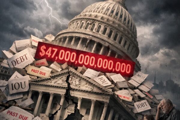 U.S. Treasury and Capitol Symbolizing Government Insolvency