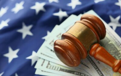 Judge’s gavel in courtroom symbolizing Belgian court ruling forcing Poland and Romania to pay Pfizer $1.7 billion for COVID-19 vaccine contracts