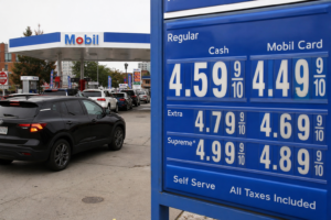Gas prices above $4 per gallon displayed at a busy fuel station as global oil costs surge in 2026 bdesk.news